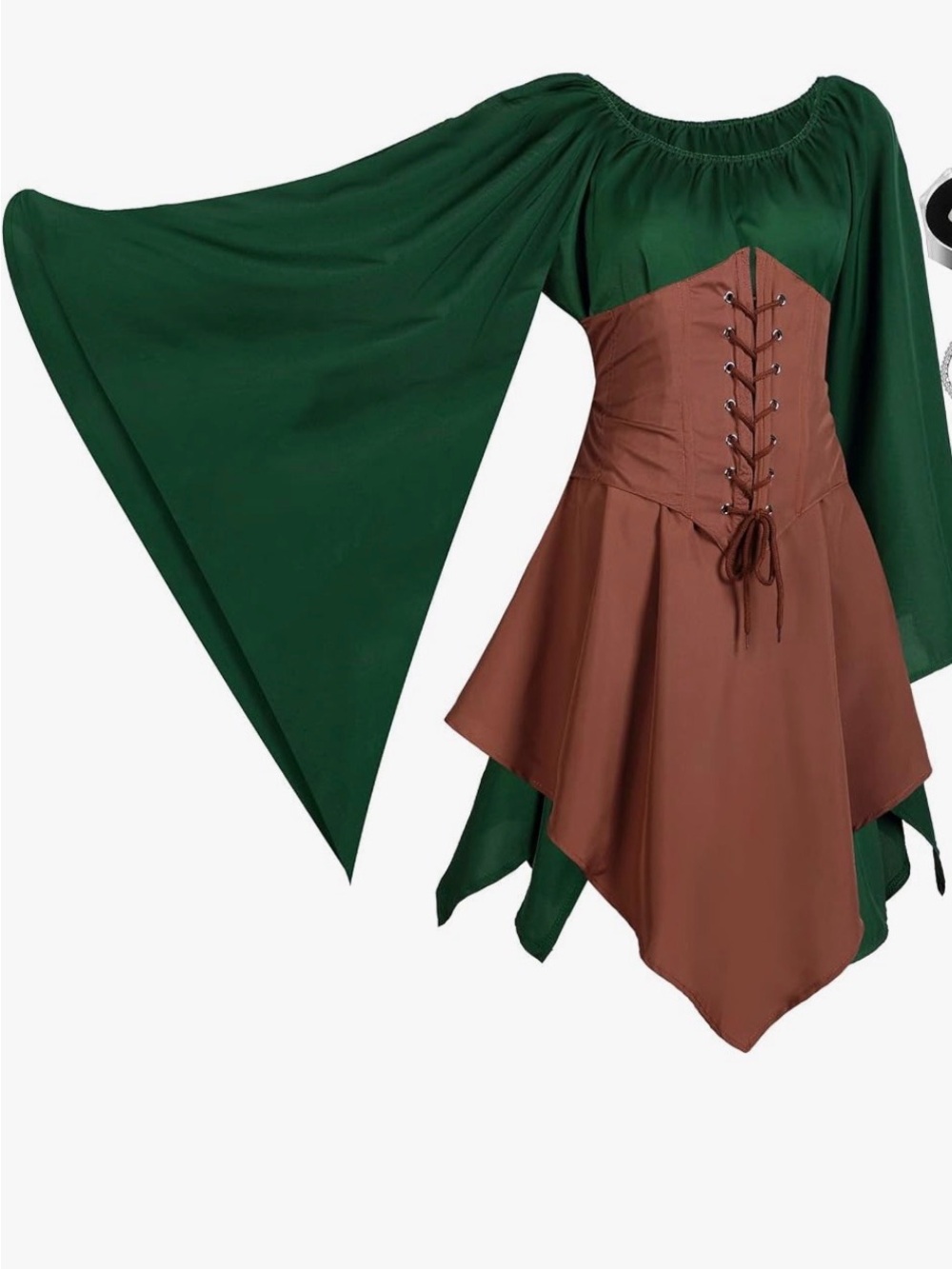 Women’s 7pc Renaissance Medieval Costume - Sz XXL - Picture 2 of 3